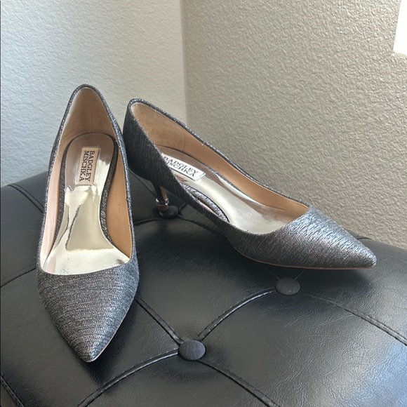 Badgley Mischka Shoes - Badgley Mischka Silver Heels